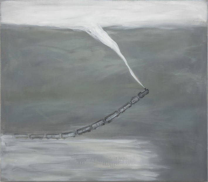 Auschwitz, 2017 / Oil on canvas, 105 x 120 cm